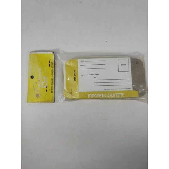 Vintage Magnetic Cassette Tape Mailing Boxes FW Woolworth New Sealed 10 Pack - Picture 11 of 16